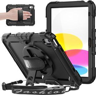 PC + TPU чехол Armor Cover Tablet на планшет Apple iPad 10.9" 2022 (10th Gen) / черный 096960 фото