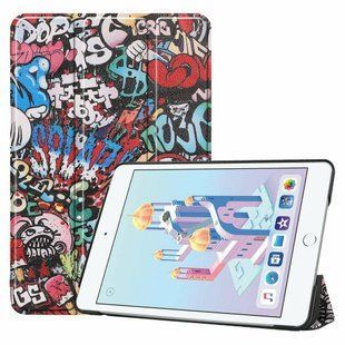 Чохол книжка Crazy Horse на планшет iPad mini 5 (7.9") 2019 / graffiti 098885 фото
