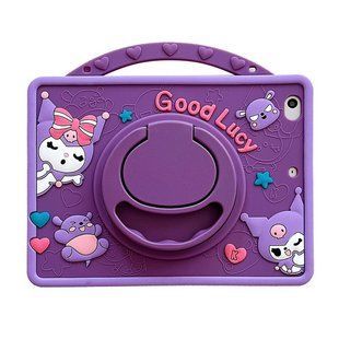 Чохол Happy Case на Apple&nbsp;iPad 10.9" 2022 (10th Gen) / Good Lucy темно-фіолетовий (з ремінцем) 099430 фото
