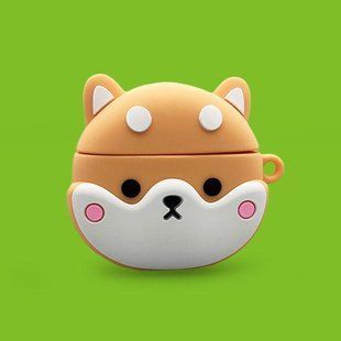 Силіконовий чохол із карабіном для AirPods 4/Corgi 098523 фото