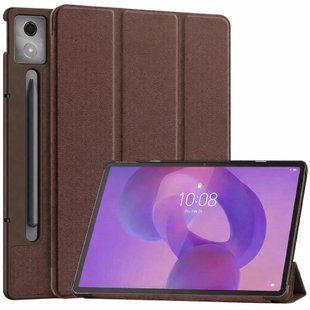 Шкіряний чохол книжка Crazy Horse на планшет Lenovo Idea Tab Pro (12.7") / коричневий 100790 фото