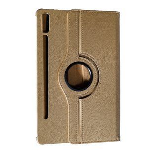Кожаный чехол книжка 360 для Lenovo Tab P12 (12.7") / золотистый 098576 фото