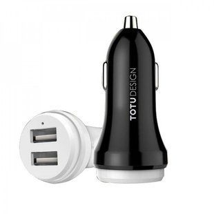 Автомобильная зарядка TOTU Bullet series 2.4A 2USB 16444 фото