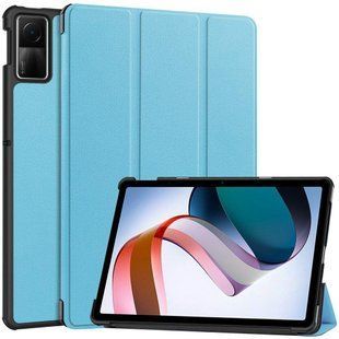 Чехол книжка Crazy Horse на Xiaomi Redmi Pad SE (11") / голубой 091997 фото