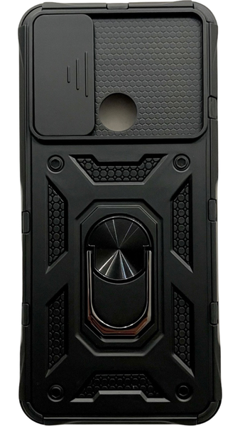 PC + TPU чехол Camshield armor для Motorola E40 (на мото е40) черный 87000 фото