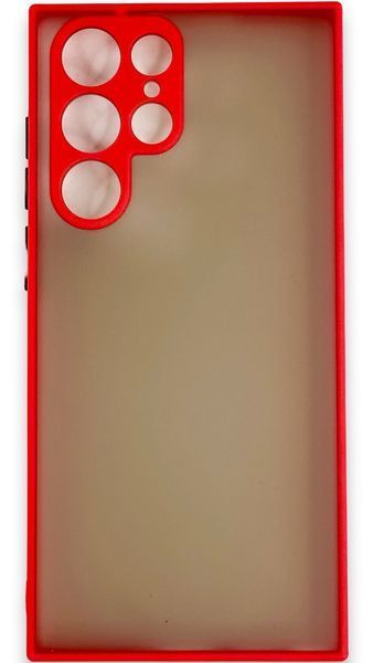 TPU чохол накладка Matte Color Case для Samsung Galaxy S22 Ultra червоний 092181 фото