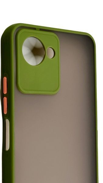 TPU чохол накладка Matte Color Case для Realme C30S світло-зелений 092631 фото