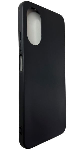 TPU чехол матовый для OPPO A17K (на оппо а17к) черный 87645 фото