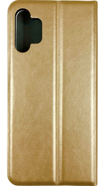 Кожаный чехол книжка New Elegant на Samsung Galaxy A13 золотистый 085570 фото