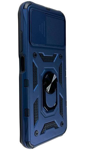 PC + TPU чехол Camshield armor для Poco M5 (на поко м5) синий 087098 фото
