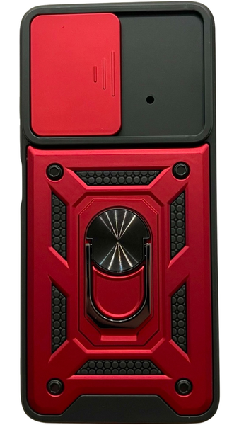 PC + TPU чехол Camshield armor для Poco X4 Pro 5G (на поко х4 про) красный 086101 фото