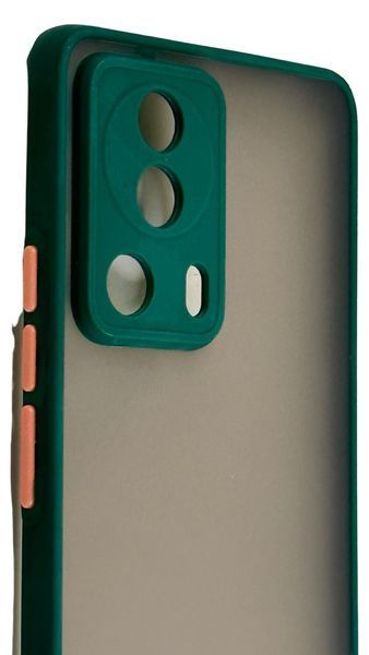 TPU чохол накладка Matte Color Case для Xiaomi 13 Lite темно-зелений 092081 фото