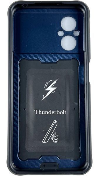 PC + TPU чехол Camshield armor для Poco M5 (на поко м5) синий 087098 фото