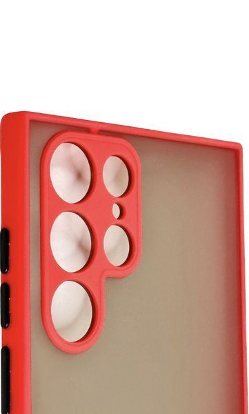 TPU чохол накладка Matte Color Case для Samsung Galaxy S22 Ultra червоний 092181 фото
