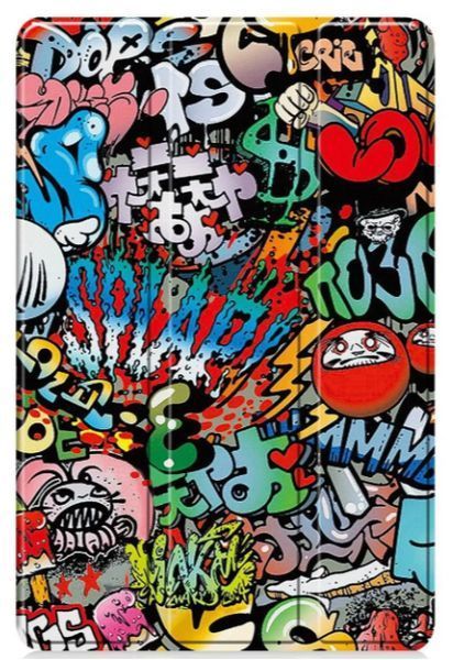 Шкіряний чохол книжка Crazy Horse для OnePlus Pad Lite (11") / graffiti 203714 фото