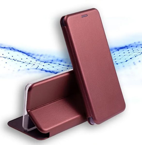 Чехол книжка Elegant book для Poco X7 Pro / бордовый 203490 фото
