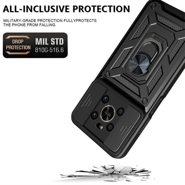 PC + TPU чехол Camshield armor для Honor Magic 4 Lite / черный 89472 фото
