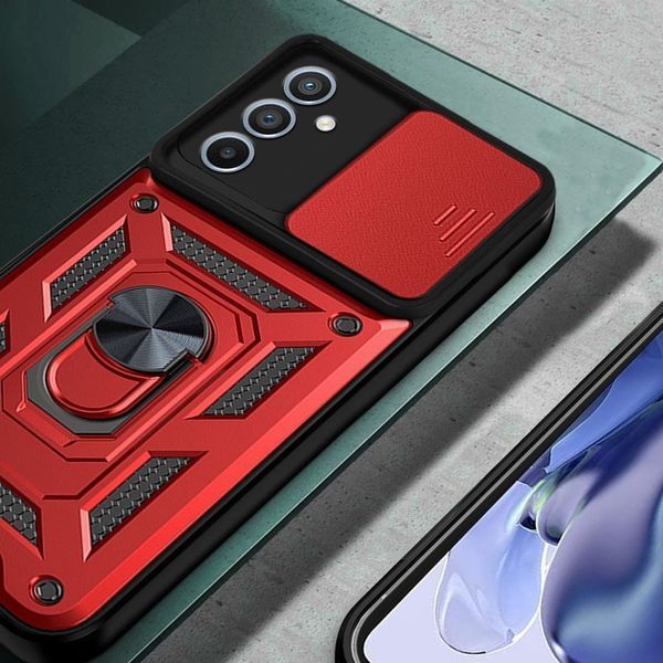 PC + TPU чехол Armor Camshield для Samsung Galaxy A54 / красный 090723 фото