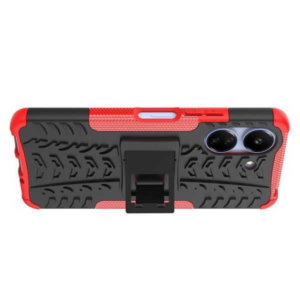 PC + TPU чехол Armor для Xiaomi Redmi 13C красный 095597 фото