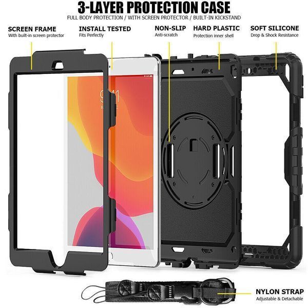 Чехол Armor Cover Tablet на Apple iPad 10.2 (2021 / 2020 / 2019) / черный 091474 фото