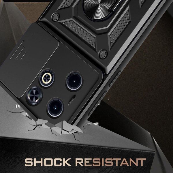 PC + TPU чохол Camshield armor для Infinix Smart 8 / чорний 094583 фото