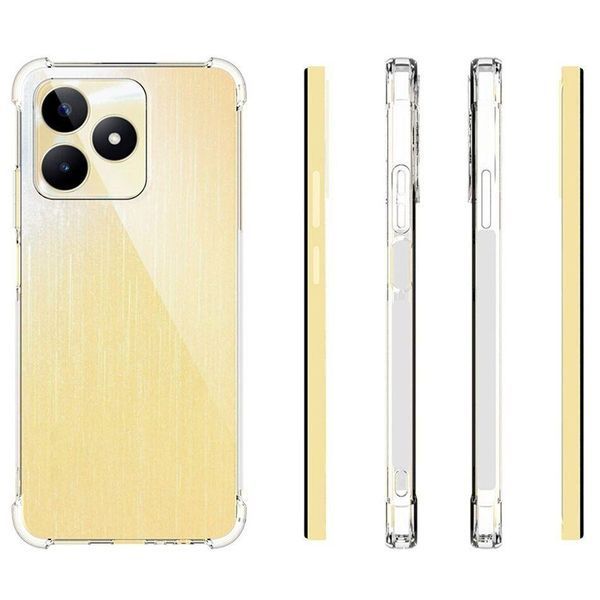 Чехол WXD Силикон противоударный для Realme C53 / прозрачный 093672 фото