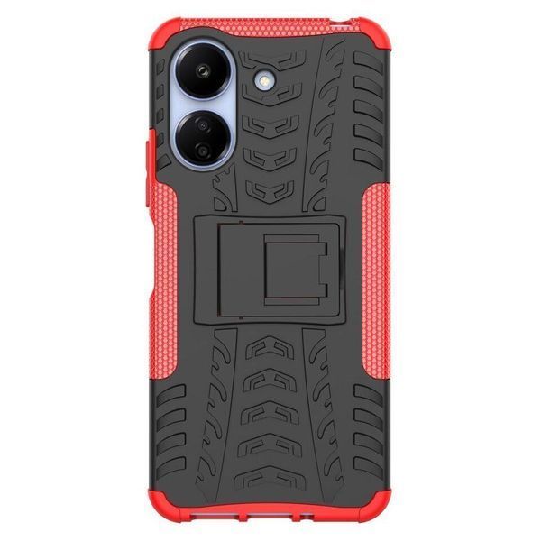 PC + TPU чехол Armor для Xiaomi Redmi 13C красный 095597 фото