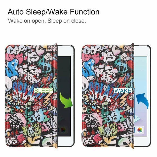 Чохол книжка Crazy Horse на планшет iPad mini 5 (7.9") 2019 / graffiti 098885 фото