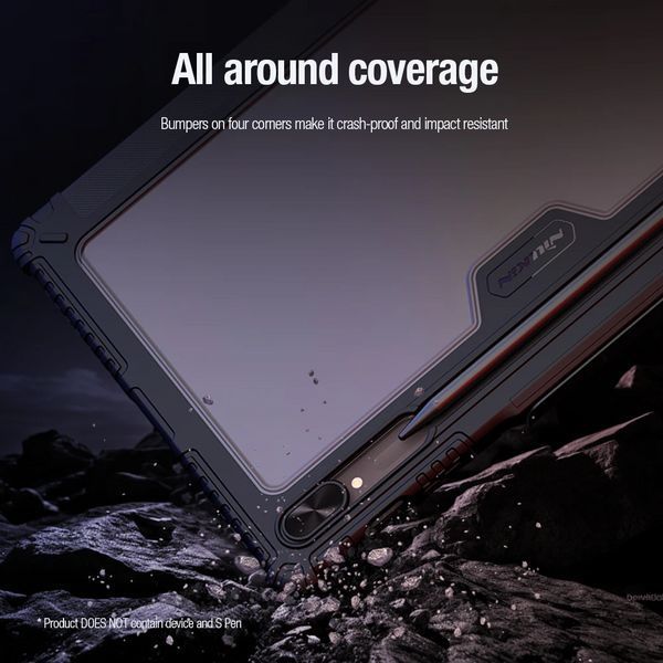 Чохол книжка Nillkin Bumper Leather Case Pro на Samsung Galaxy Tab S9 FE Plus (12.4") / чорний 099997 фото