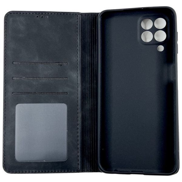 Шкіряний чохол-книжка Amsterdam на Samsung Galaxy M33 чорний 088053 фото