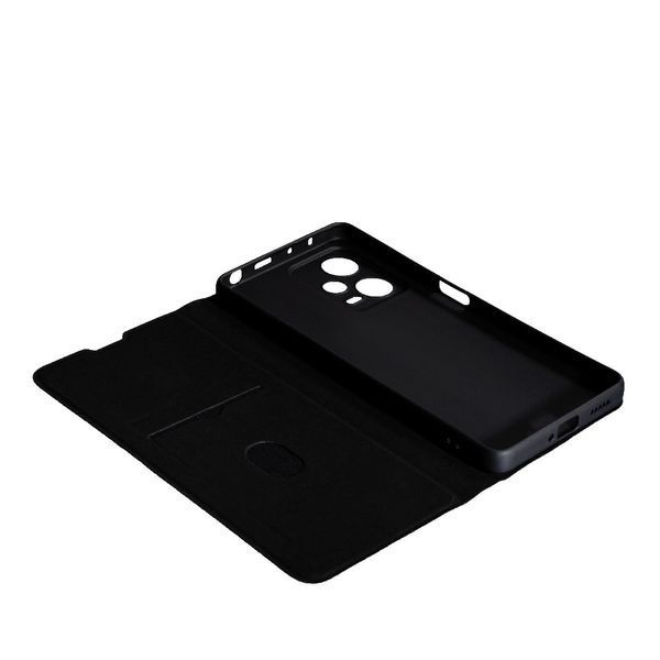Чохол книжка Fibra case для Xiaomi Redmi Note 12 Pro (5G) / чорний 094446 фото