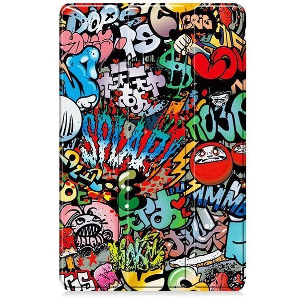 Шкіряний чохол книжка Crazy Horse на планшет Lenovo Idea Tab Pro (12.7")/graffiti 099241 фото