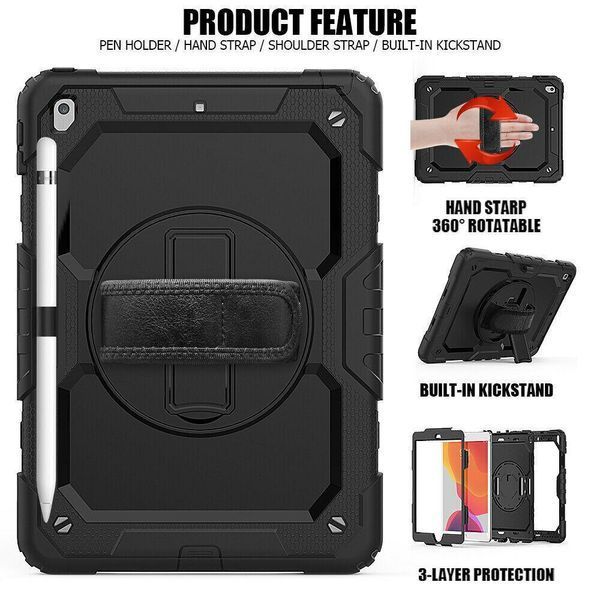 Чехол Armor Cover Tablet на Apple iPad 10.2 (2021 / 2020 / 2019) / черный 091474 фото