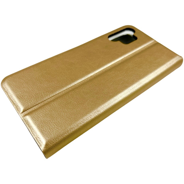 Кожаный чехол книжка New Elegant на Samsung Galaxy A13 золотистый 085570 фото
