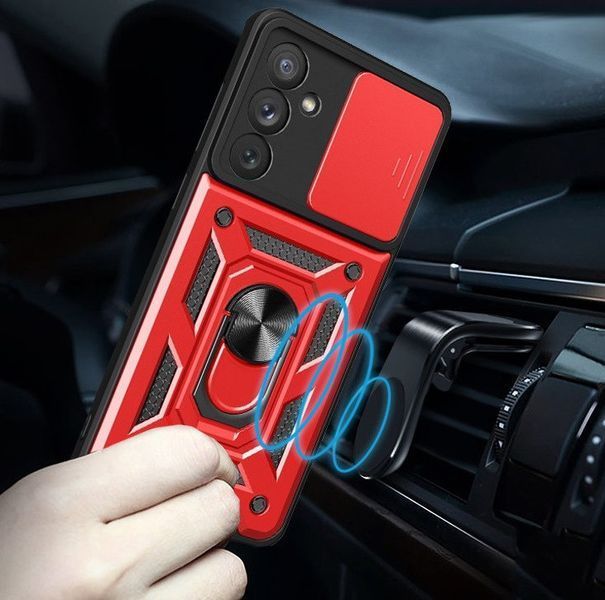 PC + TPU чехол Armor Camshield для Samsung Galaxy A54 / красный 090723 фото