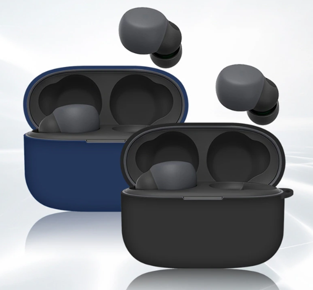 Силіконовий чохол із карабіном для Sony LinkBuds S зелений 89625 фото