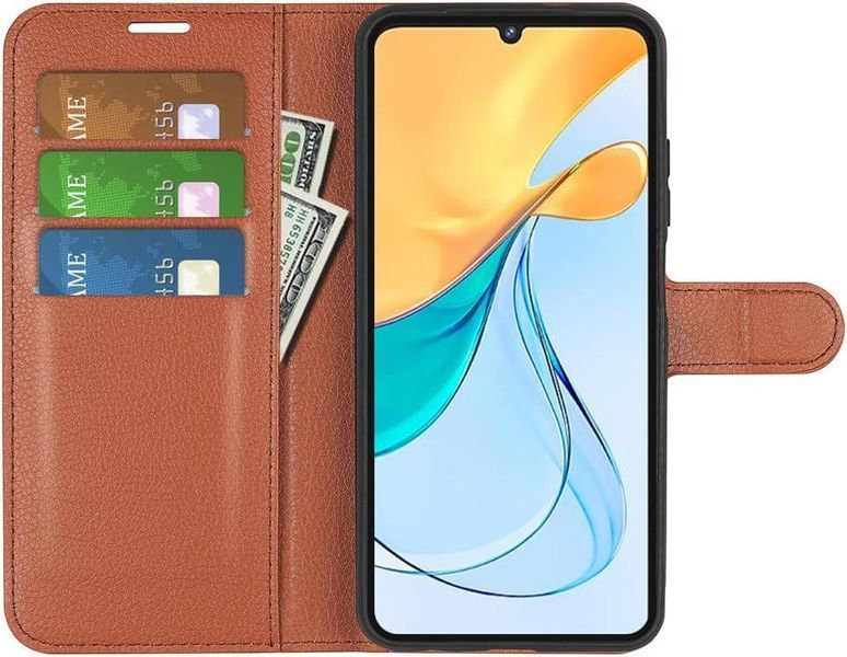 Чохол книжка Lichee для ZTE Blade V50 Vita коричневий 094926 фото