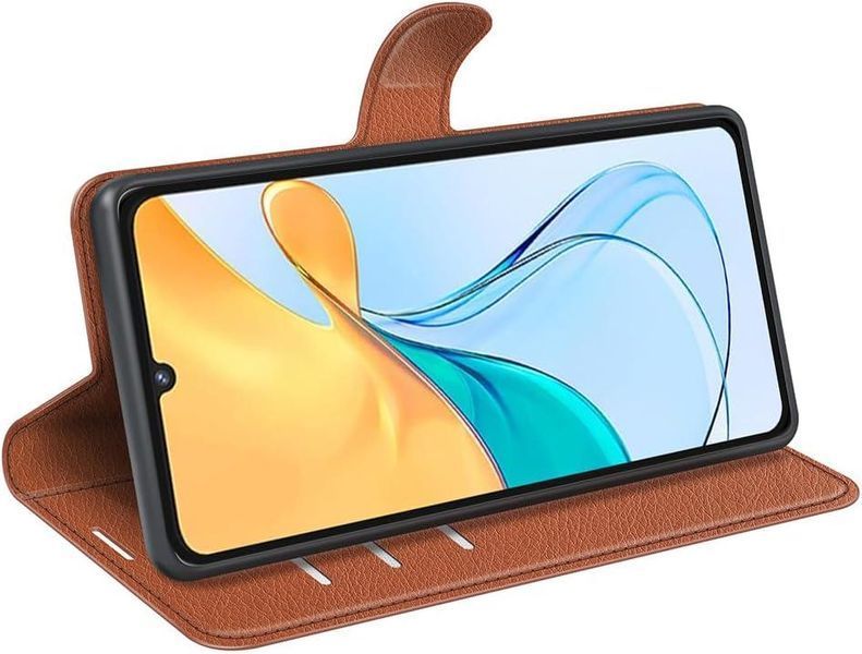 Чохол книжка Lichee для ZTE Blade V50 Vita коричневий 094926 фото