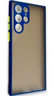 TPU чохол накладка Matte Color Case для Samsung Galaxy S22 Ultra синій 092182 фото