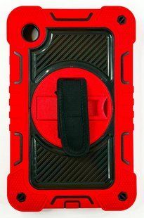 PC + TPU чохол Carbon Armor Tablet на планшет Samsung Galaxy Tab A9 (8.7") / червоний 201144 фото