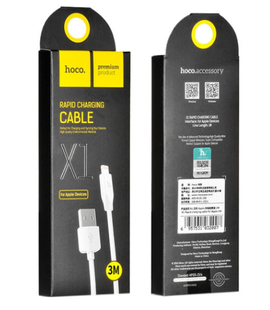 USB кабель Hoco X1 Rapid USB to Lightning (3m) 81830 фото
