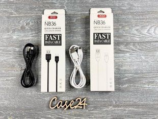Кабель USB XO NB36 на Micro-USB (2 кольори) 83785 фото
