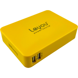 Внешний аккумулятор Power Bank Leyou LY-900 2A 2USB 11200mAh желтый 085281 фото