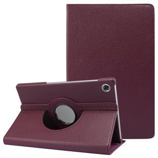 Шкіряний чохол-книжка 360 для Lenovo Tab M10 Plus (3rd Gen) 10.61" / баклажановий 091125 фото