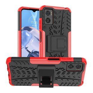PC + TPU чехол Armor на Motorola E22 красный 89523 фото