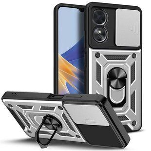 PC + TPU чехол Camshield armor для OPPO A98 (5G) / серебристый 089372 фото
