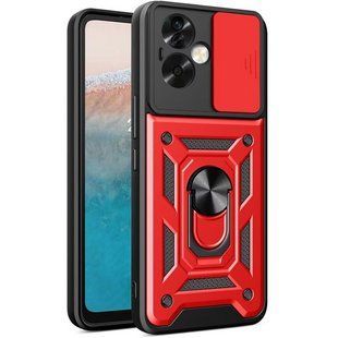 PC + TPU чехол Camshield armor на Oppo Reno 11F / красный 096795 фото