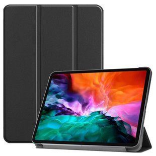Кожаный чехол книжка Crazy Horse на планшет iPad Pro 12.9" (2022) / черный 098574 фото