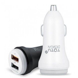 Автомобильная зарядка Totu Qualcomm Quick Charge 3.0A 2USB 16445 фото