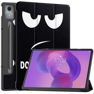 Шкіряний чохол книжка Crazy Horse на планшет Lenovo Idea Tab Pro (12.7")/dont touch me 099242 фото